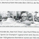 Rennfahrer Paul O'Shea fuhr einen Mercedes 300 SL
